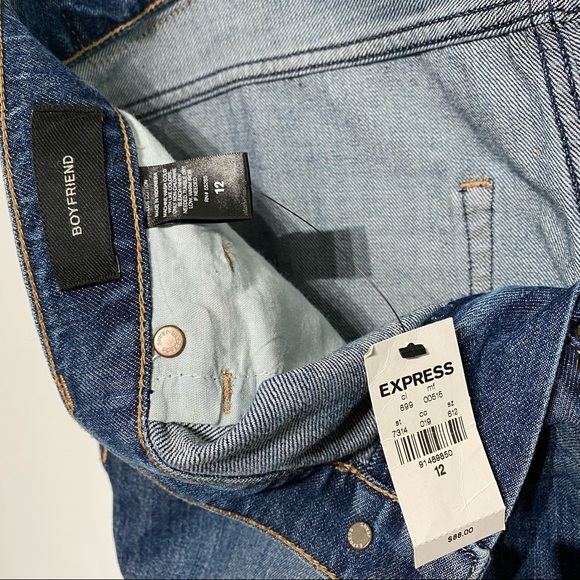 NWT Express Boyfriend Ankle Jeans - Picture 3 of 6